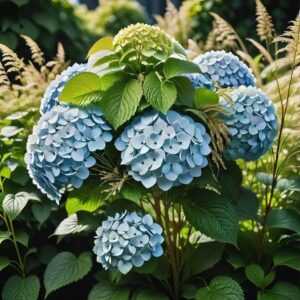 Dobieranie traw do hortensji w bukiecie