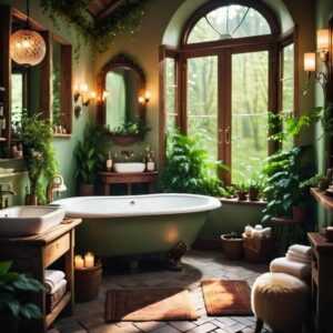 Łazienka inspirowana przyrodą