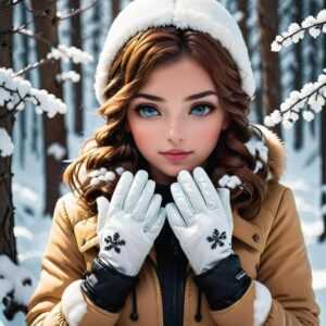 Rękawiczki na zimę dla dziewczynki