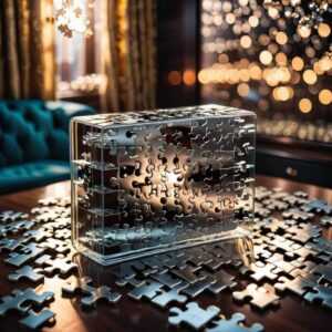 Stół regulowany do układania puzzli