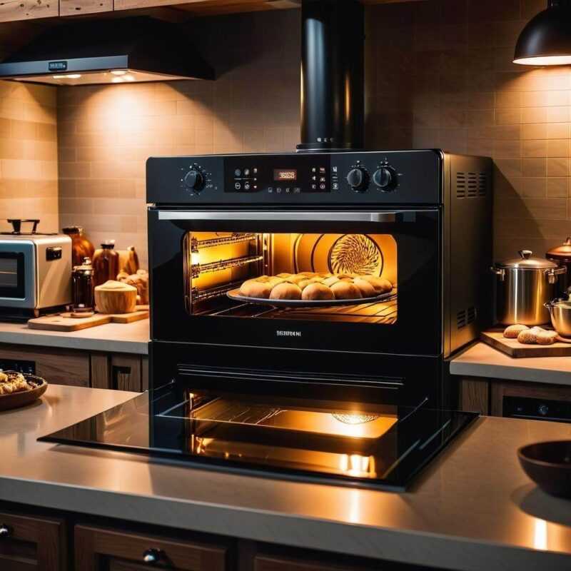 Zabudowany piekarnik w meblach kuchennych